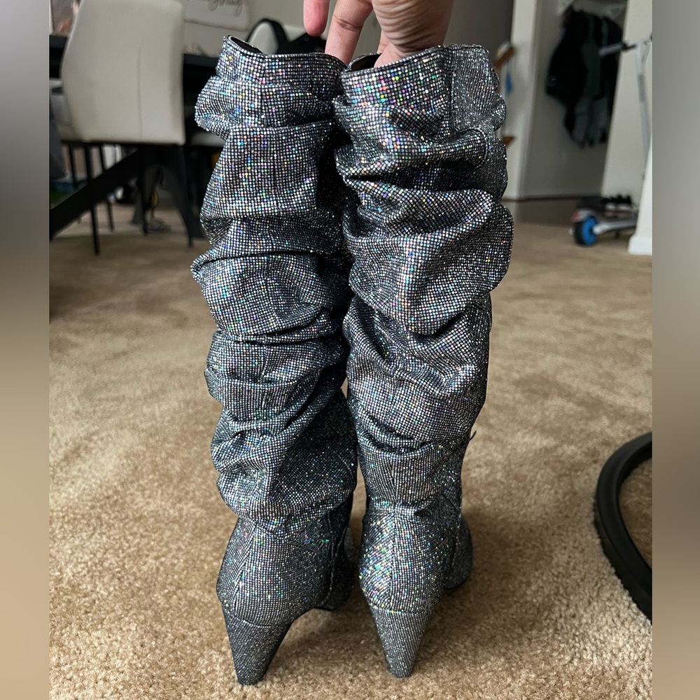Steve Madden Mirage Glitter Boots - Picture 8 of 13